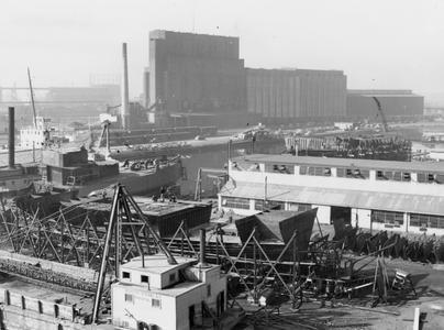 Harbor view of Zenith Dredge from Marine Iron and Shipbuilding Company