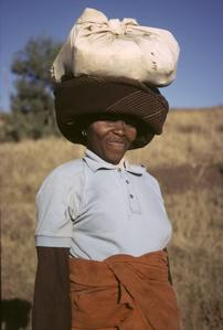 People of South Africa : woman with a bundle