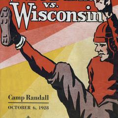 1928 Notre Dame vs. Wisconsin Football Program