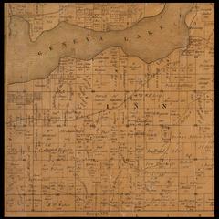 Linn Township plat map, 1857