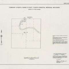 [Public Land Survey System map: Wisconsin Township 08 North, Range 21 East]