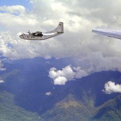 Air America C-123 in flight