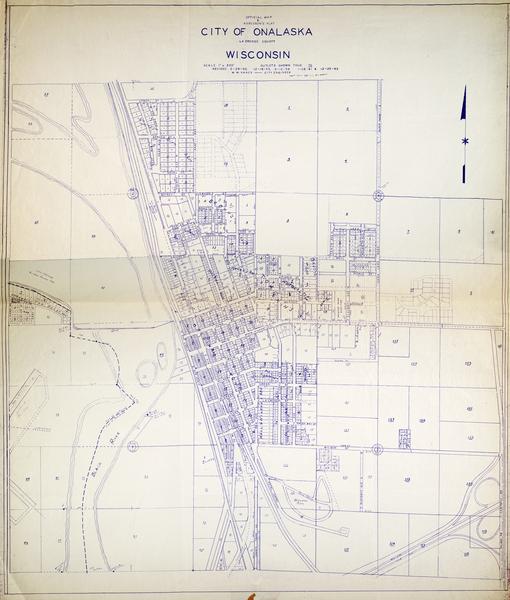 ‎Official map and assessor's plat, City of Onalaska, La Crosse County, Wisconsin UWDC UW