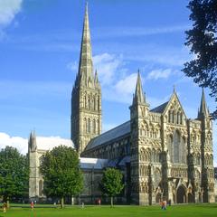 Salisbury Cathedral west facade from the northwest