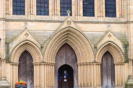Ripon Cathedral exterior west portals