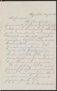 [Letter from Emil Ruedebusch to Julie Sternberger, June 12, 1884]