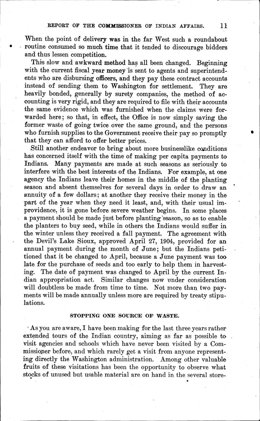 Annual Report Of The Commissioner Of Indian Affairs, For The Year 1907 ...