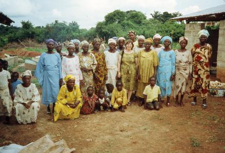 Trager with the Iloko women's organization