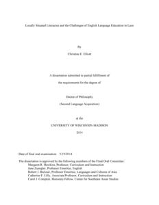 Locally situated literacies and the challenges of English language education in Laos