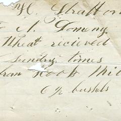 Bill from Nathaniel Dominy VII to H. Stratton, 1860