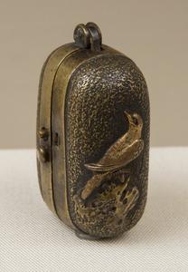 Flint and Steel Lighter with a Songbird on a Stump