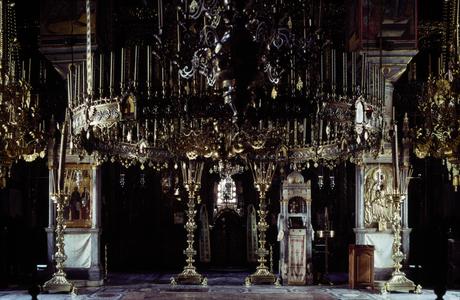 Catholicon interior at the Iveron Monastery