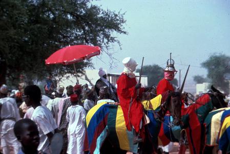 The Emir (Sarki) and His Nobles on Parade During  Sallah