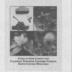 Flora of Sauk County and Caledonia Township, Columbia County, south central Wisconsin