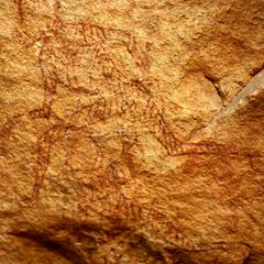 Petroglyph : Figures with Body Painting