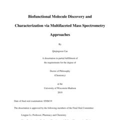 Biofunctional Molecule Discovery and Characterization via Multifaceted Mass Spectrometry Approaches