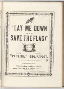 Lay me down and save the flag!