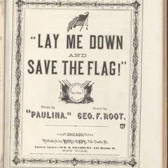 Lay me down and save the flag!