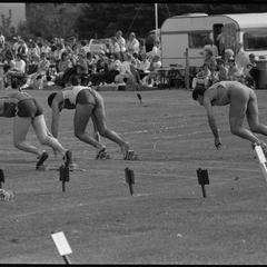 Footrace competition, 1988 St. Andrews Highland Games