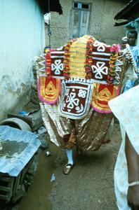 Egungun Masquerader at Abeo, Egba-Yoruba