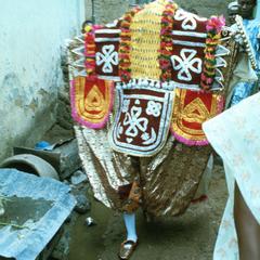 Egungun Masquerader at Abeo, Egba-Yoruba