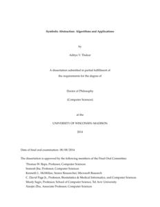 Symbolic Abstraction: Algorithms and Applications