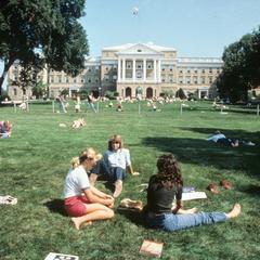 Students relax on Bascom Hill