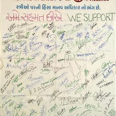 Signature campaign at girl's college