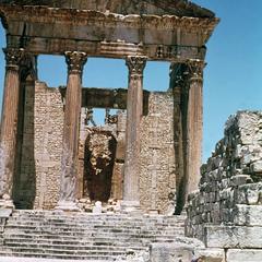 Major Temple of Roman Ruins at Dougga