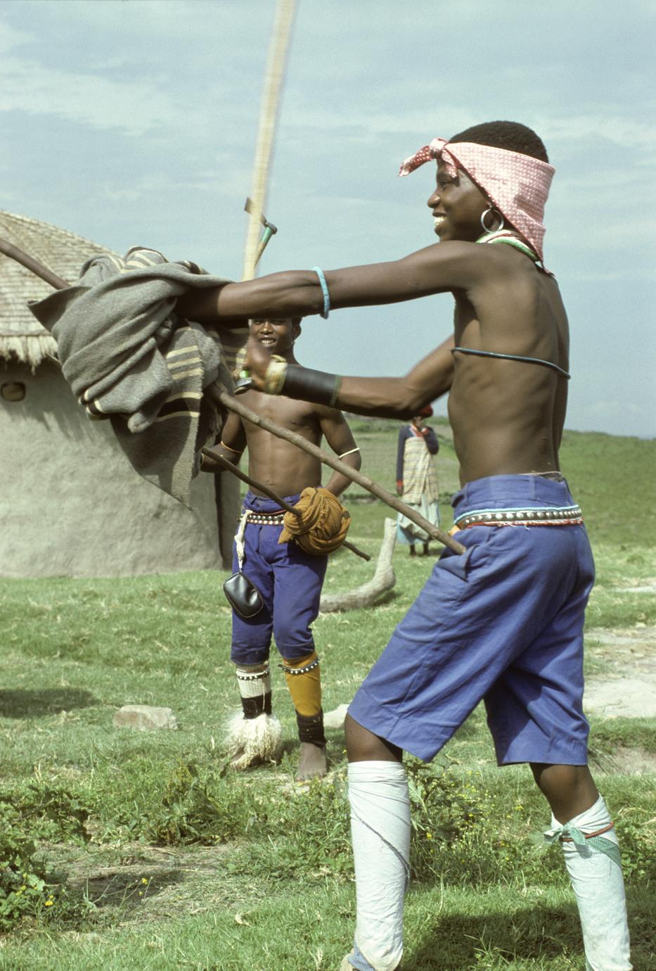 Photograph, South Africa, Zulu Stick Fighting, 187