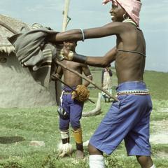 Southern Africa : Domestic Activities : games, stick-fighting
