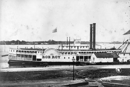 Side view of the Rob Roy docked