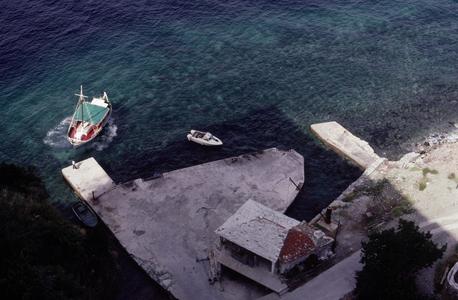 Dock at the Dionysiou Monastery