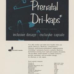 Prenatal Dri-Kaps advertisement