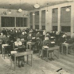 Typing room at Manitowoc Vocational School