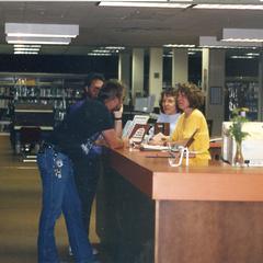 Front desk of the library