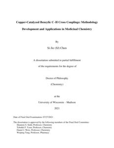 Copper-Catalyzed Benzylic C–H Cross Couplings: Methodology Development and Applications in Medicinal Chemistry