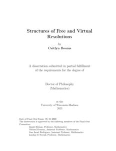Structures of Free and Virtual Resolutions